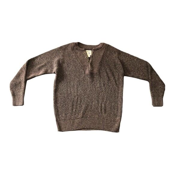 Red Head Men’s Size‎ XXL 100% Cotton Knit Button Sweater Heather Brown Grandpa - Picture 1 of 12